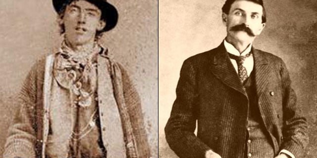 The 130-year-old feud between outlaw Billy the Kid, left, and frontier lawman Pat Garrett isn't over, as New Mexico Gov. Bill Richardson considers granting a posthumous pardon to the notorious criminal.