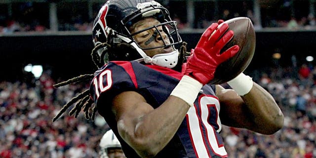 DeAndre Hopkins opened up about Bob McNair's comments about players who protest during the national anthem. (Photo by Thomas B. Shea/Getty Images)