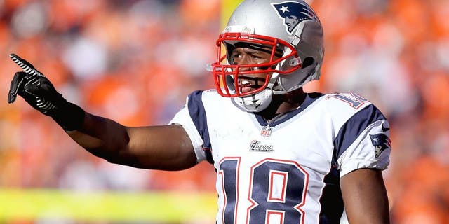 January 19, 2014; Denver, CO, USA; New England Patriots wide receiver Matthew Slater against the Denver Broncos in the 2013 AFC Championship football game at Sports Authority Field at Mile High. Mandatory Credit: Mark J. Rebilas-USA TODAY Sports