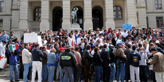State legislatures across the country considered a record number of proposals dealing with immigration, particularly undocumented immigrants. The proposals sparked numerous protests around the country, such as the one above, in Georgia, which passed a law aimed at cracking down on undocumented immigrants.