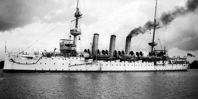 The Royal Navy's HMS Hermes was sunk by a German U-boat in 1914.