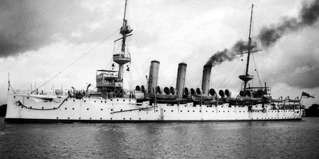 The Royal Navy's HMS Hermes was sunk by a German U-boat in 1914.