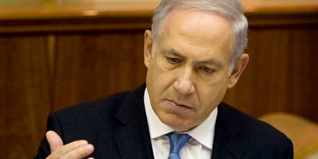 Aug. 1: Israeli Prime Minister Benjamin Netanyahu attends the weekly cabinet meeting in his Jerusalem office.