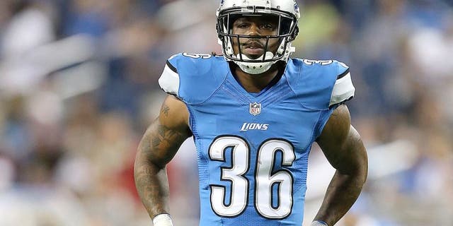 DETROIT, MI - AUGUST 09: Jonte Green #36 of the Detroit Lions looks to the sidelines during the preseason game against the Cleveland Browns at Ford Field on August 9, 2014 in Detroit, Michigan. The Lions defeated the Browns 13-12. (Photo by Leon Halip/Getty Images) *** Local Caption *** Jonte Green