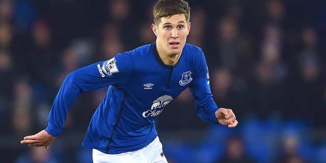 LIVERPOOL, ENGLAND - JANUARY 19: John Stones of Everton in action during the Barclays Premier League match between Everton and West Bromwich Albion at Goodison Park on January 19, 2015 in Liverpool, England. (Photo by Laurence Griffiths/Getty Images)