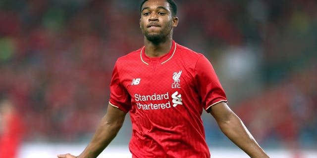KUALA LUMPUR, MALAYSIA - JULY 24: (THE SUN OUT, THE SUN ON SUNDAY OUT) Jordan Ibe of Liverpool celebrates after scoring during the international friendly match between Malaysia XI and Liverpool FC at Bukit Jalil National Stadium on July 24, 2015 in Kuala Lumpur, Malaysia. (Photo by Stanley Chou/LFC/Liverpool FC via Getty Images)