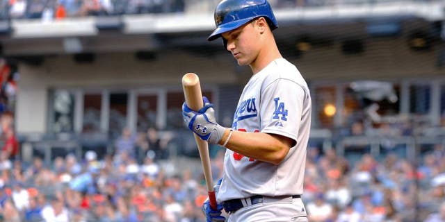 NEW YORK, NY - JULY 24: (NEW YORK DAILIES OUT) Joc Pederson #31 of the Los Angeles Dodgers in action against the New York Mets at Citi Field on July 24, 2015 in the Flushing neighborhood of the Queens borough of New York City. The Dodgers defeated the Mets 7-2. (Photo by Jim McIsaac/Getty Images)