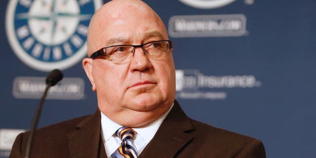 GM Jack Zduriencik of the Seattle Mariners looks on during a press conference introducing Robinson Cano to the media at Safeco Field on December 12, 2013 in Seattle, Washington. (Photo by Otto Greule Jr/Getty Images)
