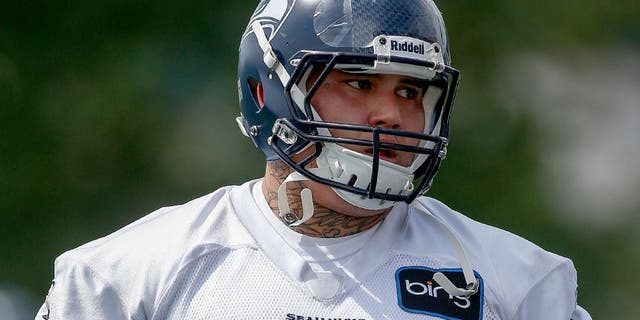 RENTON, WA - MAY 11: Defensive tackle Jesse Williams #90 of the Seattle Seahawks looks on during Rookie Camp at the Virginia Mason Athletic Center on May 11, 2013 in Renton, Washington. (Photo by Otto Greule Jr/Getty Images)