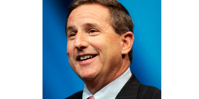 In this , Nov. 12, 2007, file photo, Hewlett Packard Company CEO Mark Hurd speaks during a conference in San Francisco.