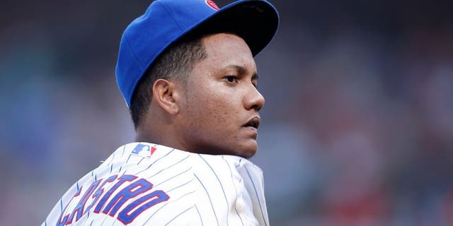 CHICAGO, IL - JULY 25: Starlin Castro #13 of the Chicago Cubs looks on during the game against the Philadelphia Phillies at Wrigley Field on July 25, 2015 in Chicago, Illinois. The Phillies defeated the Cubs 5-0. (Photo by Joe Robbins/Getty Images)