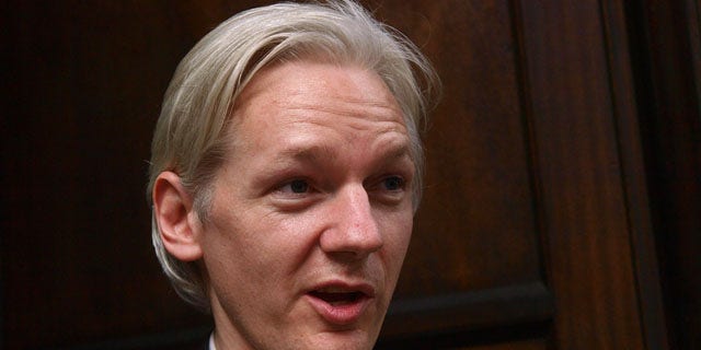 July 27: Founder and editor of the WikiLeaks website, Julian Assange, faces the media during a debate event, held in London.