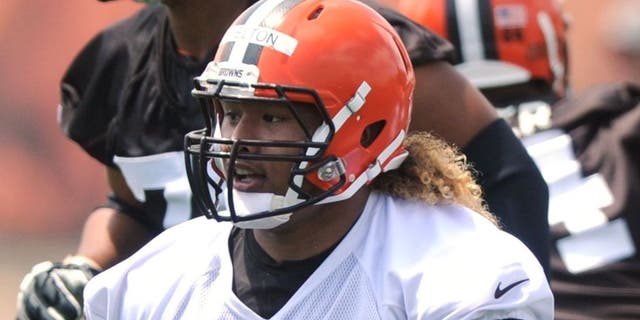 Jun 16, 2015; Berea, OH, USA; Cleveland Browns defensive lineman Danny Shelton (71) during minicamp at the Cleveland Browns practice facility. Mandatory Credit: Ken Blaze-USA TODAY Sports