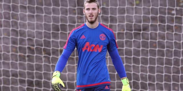 MANCHESTER, ENGLAND - AUGUST 05: (EXCLUSIVE COVERAGE) David de Gea of Manchester United in action during a first team training session at Aon Training Complex on August 5, 2015 in Manchester, England. (Photo by Matthew Peters/Man Utd via Getty Images)