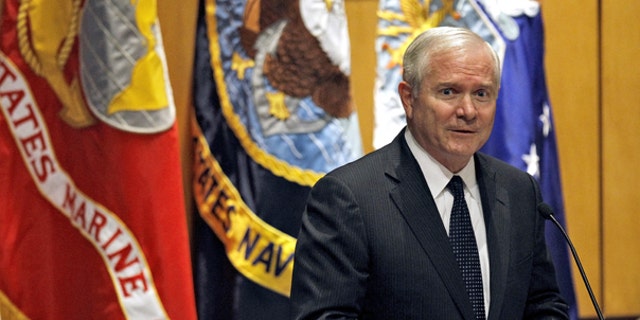 Aug. 11: Secretary of Defense Robert Gates addresses members of the United States Central Command during Assumption of Command ceremonies at MacDill Air Force Base in Tampa, Fla.