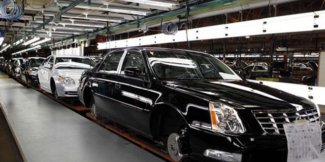 July 30: The Cadillac assembly line is seen at a General Motors Auto Plant in Hamtramck, Michigan, near Detroit.