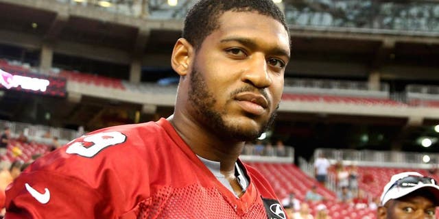 Jun. 11, 2013; Glendale, AZ, USA: Arizona Cardinals defensive tackle David Carter during mini camp at University of Phoenix Stadium. Mandatory Credit: Mark J. Rebilas-USA TODAY Sports