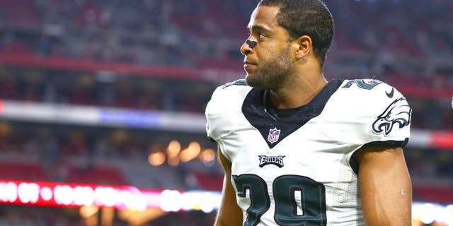 Oct 26, 2014; Glendale, AZ, USA; Philadelphia Eagles safety Nate Allen (29) against the Arizona Cardinals at University of Phoenix Stadium. The Cardinals defeated the Eagles 24-20. Mandatory Credit: Mark J. Rebilas-USA TODAY Sports