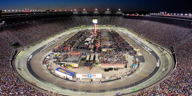 BRISTOL, TN - AUGUST 24: A general view during the NASCAR Sprint Cup Series 53rd Annual IRWIN Tools Night Race at Bristol Motor Speedway on August 24, 2013 in Bristol, Tennessee. (Photo by Geoff Burke/NASCAR via Getty Images)