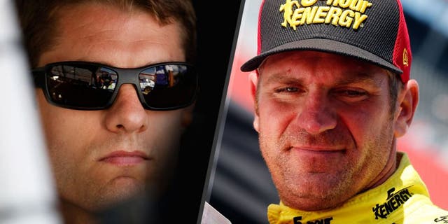 BRISTOL, TN - AUGUST 21: David Ragan, driver of the #55 Aaron's Online Dream Machine Toyota, sits in his car during practice for the NASCAR Sprint Cup Series Irwin Tools Night Race at Bristol Motor Speedway on August 21, 2015 in Bristol, Tennessee. (Photo by Gregory Shamus/Getty Images) BRISTOL, TN - AUGUST 21: Clint Bowyer, driver of the #15 5-hour Energy Toyota, climbs into his car during practice for the NASCAR Sprint Cup Series Irwin Tools Night Race at Bristol Motor Speedway on August 21, 2015 in Bristol, Tennessee. (Photo by Brian Lawdermilk/Getty Images)