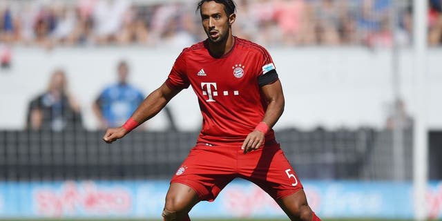 SINSHEIM, GERMANY - AUGUST 22: Medhi Benatia of Muenchen controls the ball during the Bundesliga match between 1899 Hoffenheim and FC Bayern Muenchen at Wirsol Rhein-Neckar-Arena on August 22, 2015 in Sinsheim, Germany. (Photo by Matthias Hangst/Bongarts/Getty Images)