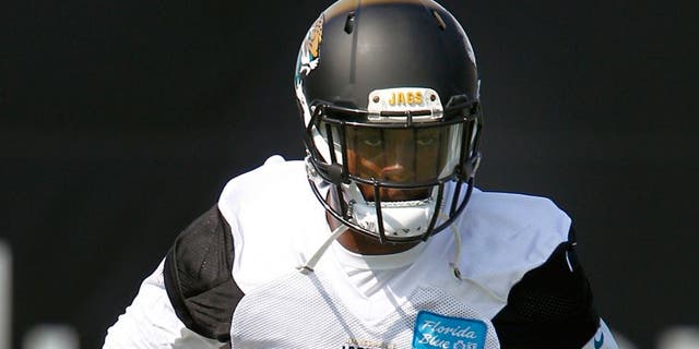Jul 31, 2015; Jacksonville, FL, USA; Jacksonville Jaguars running back T.J. Yeldon (24) runs during training camp workouts at Florida Blue Health & Wellness Practice Field. Mandatory Credit: Reinhold Matay-USA TODAY Sports