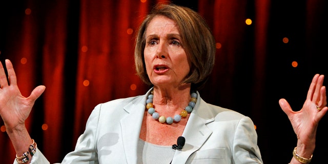 June 24: House Speaker Nancy Pelosi, D-Calif., answers questions during the Netroots Nation convention in Las Vegas.