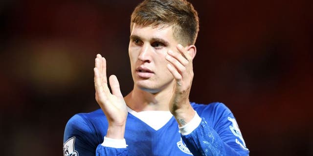 BARNSLEY, ENGLAND - AUGUST 26: John Stones of Everton applauds the fans after the Capital One Cup second round match between Barnsley and Everton at Oakwell Stadium on August 26, 2015 in Barnsley, England. (Photo by Michael Regan/Getty Images)