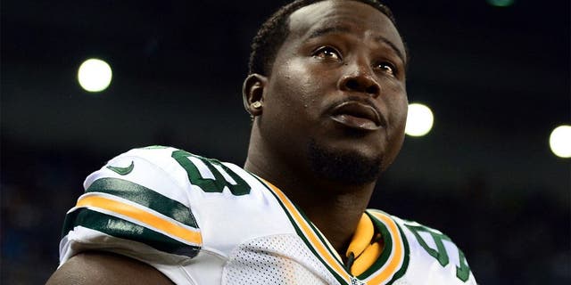 Sep 21, 2014; Detroit, MI, USA; Green Bay Packers nose tackle Letroy Guion (98) against the Detroit Lions at Ford Field. Mandatory Credit: Andrew Weber-USA TODAY Sports