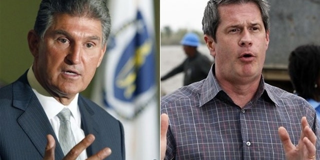 West Virginia Democratic Gov. Joe Manchin, left, easily won his party's nomination and will face GOP primary winner John Raese in the race for the U.S. Senate seat held by the late Robert C. Byrd, while Republican Sen. David Vitter, right, will face Democratic primary winner Rep. Charlie Melancon in a U.S. Senate race in Louisiana. (AP photo)