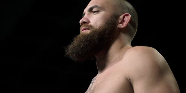 LAS VEGAS, NEVADA - MAY 22: Travis Browne weighs in during the UFC 187 weigh-in at the MGM Grand Conference Center on May 22, 2015 in Las Vegas, Nevada. (Photo by Brandon Magnus/Zuffa LLC/Zuffa LLC via Getty Images)