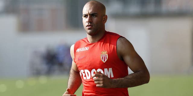 Monaco's Tunisian defender Aymen Abdennour runs during the first training session of 2015-2016 season on June 29, 2015 in La Turbie, southeastern France. AFP PHOTO / VALERY HACHE (Photo credit should read VALERY HACHE/AFP/Getty Images)