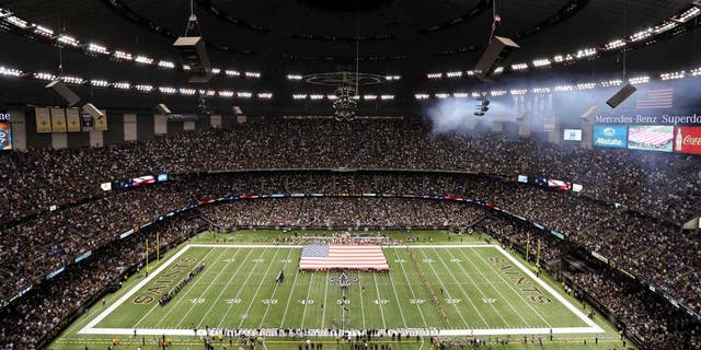 Sep 22, 2013; New Orleans, LA, USA; General view of the Mercedes-Benz Superdome before the New Orleans Saints play the Arizona Cardinals. Mandatory Credit: Chuck Cook-USA TODAY Sports