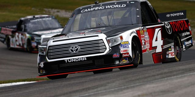 BOWMANVILLE, ON - AUGUST 29: Erik Jones, driver of the #4 Toyota Toyota, drives at Canadian Tire Motorsport Park on August 29, 2015 in Bowmanville, Ontario, Canada. (Photo by Jeff Zelevansky/NASCAR via Getty Images)