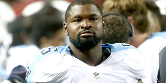 Aug 23, 2014; Atlanta, GA, USA; Tennessee Titans outside linebacker Zach Brown (55) is shown on the sideline during their game against the Atlanta Falcons at the Georgia Dome. The Titans won 24-17. Mandatory Credit: Jason Getz-USA TODAY Sports