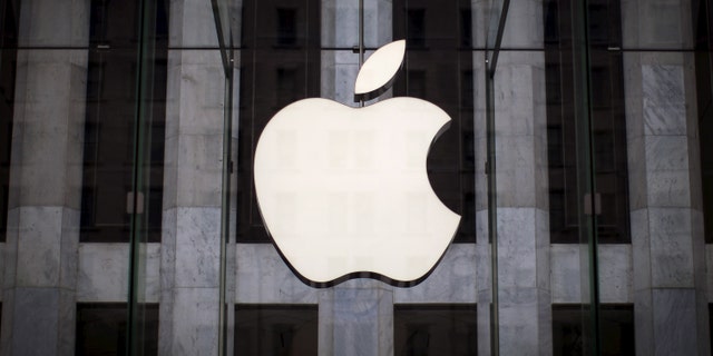 File photo - An Apple logo hangs above the entrance to the Apple store on 5th Avenue in the Manhattan borough of New York City, July 21, 2015. (REUTERS/Mike Segar)