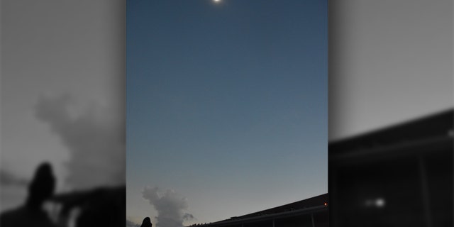The solar eclipse as seen in Clemson, S.C. on Aug. 21, 2017.