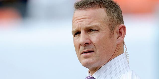Dec 15, 2013; Miami Gardens, FL, ESPN analyst Merril Hoge looks on before a game against between the New England Patriots and the Miami Dolphins at Sun Life Stadium. The Dolphins won 24-20. Mandatory Credit: Steve Mitchell-USA TODAY Sports