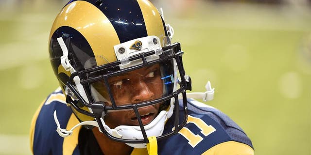 Sep 3, 2015; St. Louis, MO, USA; St. Louis Rams wide receiver Tavon Austin (11) stretches before the game between the St. Louis Rams and the Kansas City Chiefs during the first half at the Edward Jones Dome. Mandatory Credit: Jasen Vinlove-USA TODAY Sports