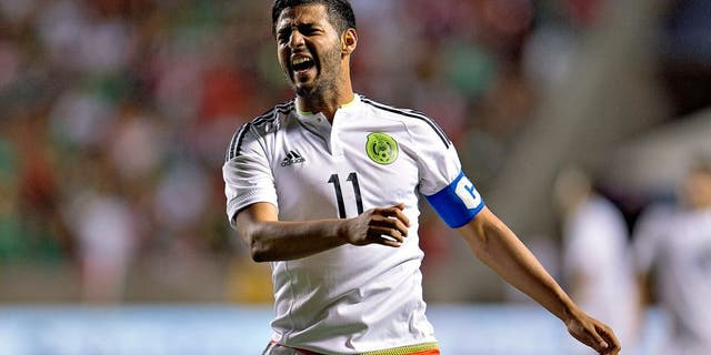 Action photo during the friendly match Mexico vs Trinidad y Tobago, at Rio Tinto. Foto de accion durante el Partido Amistoso Mexico vs Trinidad y Tobago en el Rio Tinto Estadio, en la foto: Carlos Vela 04/09/2015/ MEXSPORT/ Osvaldo Aguilar.