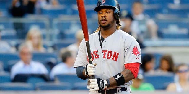 NEW YORK, NY - AUGUST 04: Hanley Ramirez #13 of the Boston Red Sox in action against the New York Yankees at Yankee Stadium on August 4, 2015 in the Bronx borough of New York City. The Yankees defeated the Red Sox 13-3. (Photo by Jim McIsaac/Getty Images)