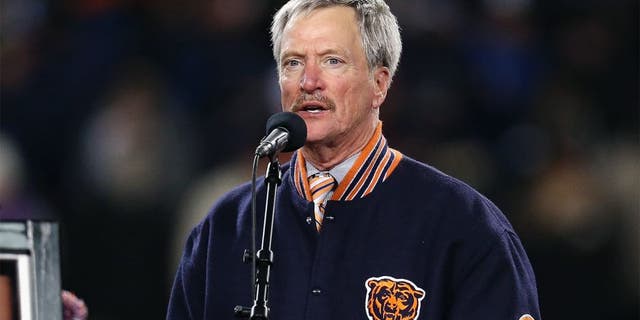 CHICAGO, IL - DECEMBER 09: Chariman George McCaskey of the Chicago Bears speaks during a number retirement ceremony for Mike Ditka during half-time of a game against the Dallas Cowboys at Soldier Field on December 9, 2013 in Chicago, Illinois. The Bears defeated the Cowboys 45-28. (Photo by Jonathan Daniel/Getty Images) *** Local Caption *** George McCaskey