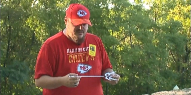Shannon Miller said it was a miracle his son survived the fall and his face being punctured by a skewer.