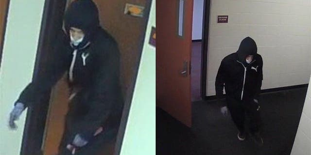 Binghamton University police released images of a suspect in the deadly stabbing of a 19-year-old student in a campus dorm room Sunday.