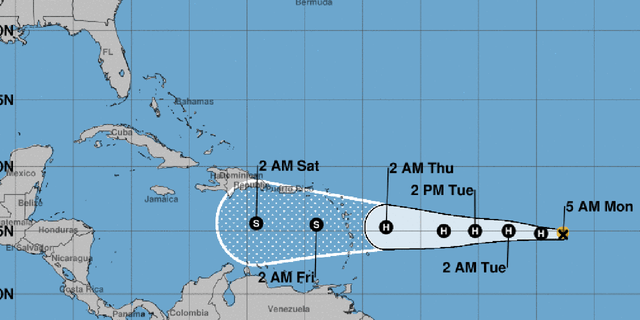 Isaac has become the fifth hurricane of the 2018 Atlantic season.