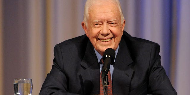 Sept. 14: Former President Jimmy Carter speaks at The Carter Center during a conversation in Atlanta.