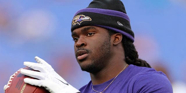 Aug 29, 2015; Baltimore, MD, USA; Baltimore Ravens wide receiver and first round draft pick Breshad Perriman (18) prior to the game against the Washington Redskins at M&T Bank Stadium. Mandatory Credit: Mitch Stringer-USA TODAY Sports