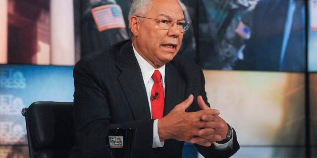 FILE: Sept. 2011: In this photo released by NBC, former Secretary of State Gen. Colin Powell speaks on the network's "Meet the Press."