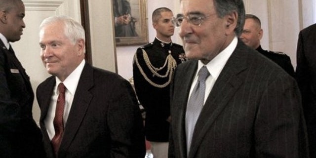 Sept. 21: Defense Robert Gates, left, and CIA Director Leon Panetta.