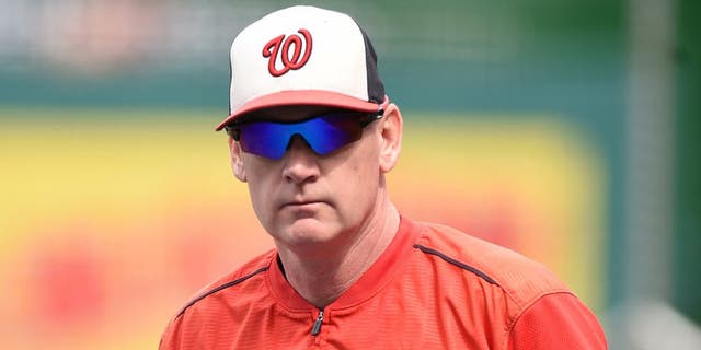 WASHINGTON, DC - SEPTEMBER 24: Manager Matt Williams #9 of the Washington Nationals looks on before a baseball game against the Baltimore Orioles at Nationals Park on September 24, 2015 in Washington, DC. (Photo by Mitchell Layton/Getty Images)